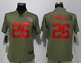 Women Nike Giants 26 Saquon Barkley Olive Salute To Service Limited Jersey,baseball caps,new era cap wholesale,wholesale hats